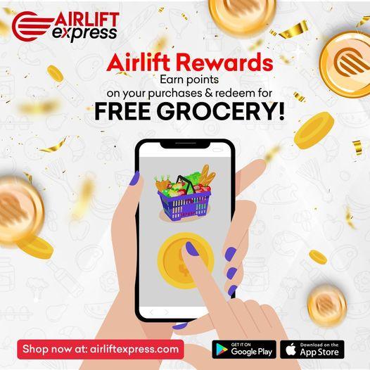 Airlift redeem FREE GROCERY + Get Discounts! Simply Collect Reward